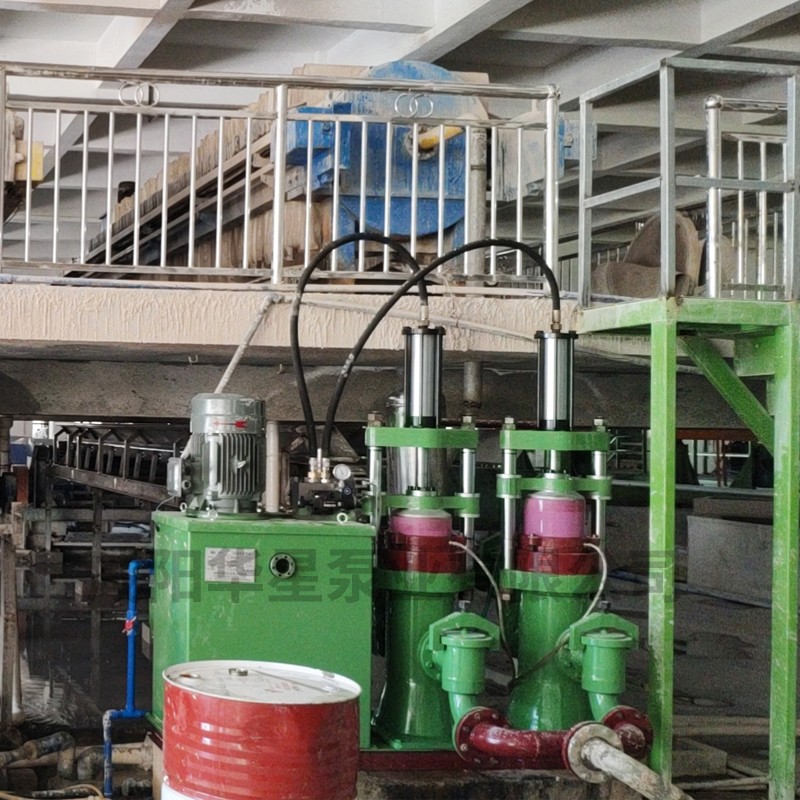 壓濾機節(jié)能進料泵，液壓陶瓷柱塞泥漿泵